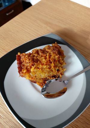 Una foto de Torta de zanahoria con queso