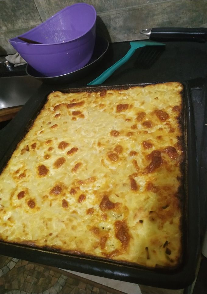 Una foto de Sopa paraguaya con sémola