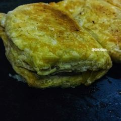 A picture of Eggplant Pasta Parmigiana Lasagna Puffs.