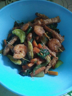 Foto resep Tumis udang sawi