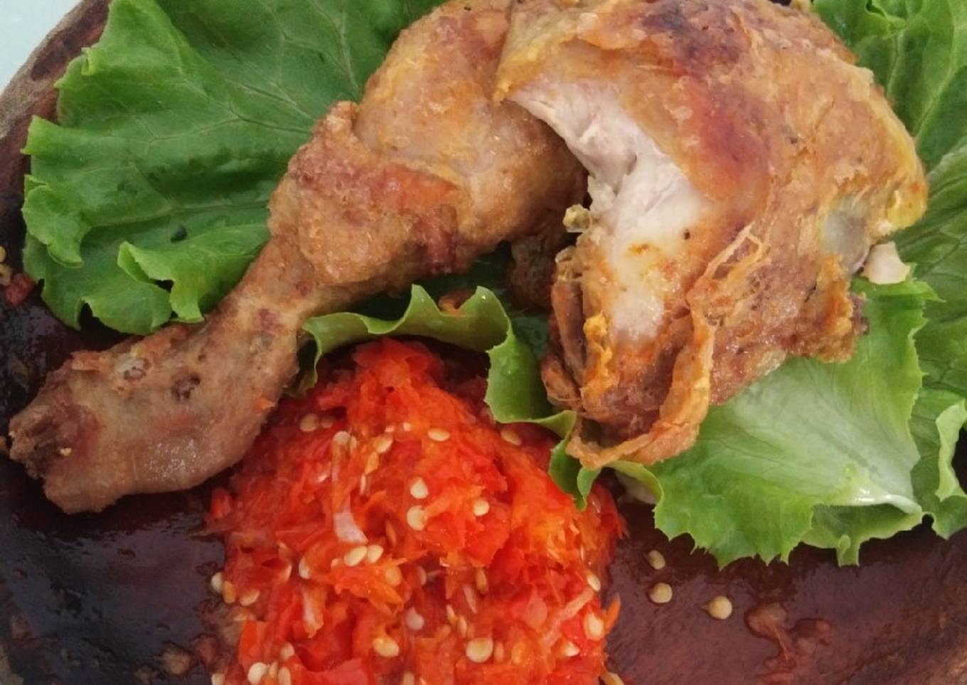 Ayam Goreng (sambal bawang)