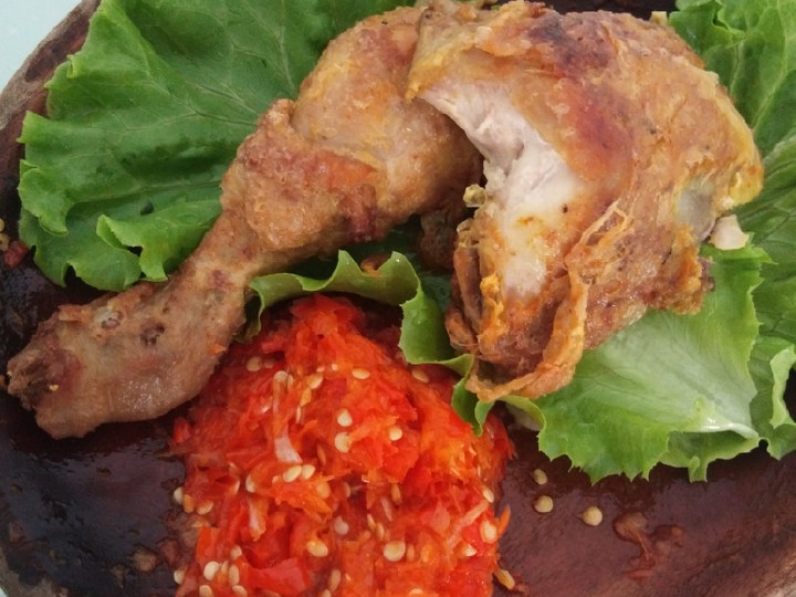 Resep Ayam Goreng (sambal bawang), Lezat Sekali