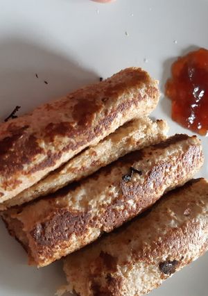 Una foto de Postre : rollitos de plátano macho súper fit