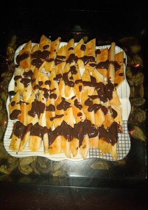صورة لوصفة جلاش صوابع بالصوص الشوكولاته