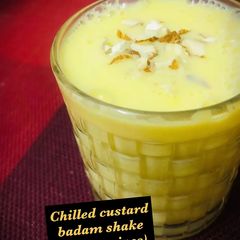 A picture of Chilled custard badam shake.