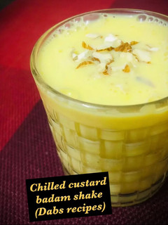 A picture of Chilled custard badam shake.