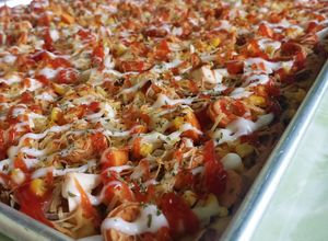 Foto resep Pizza Setengah Meter (Loyang 60 cm X 40 cm)