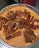 Salsa cremosa de pimentón y cebollas asadas y tocineta🫑🌶️🧅🧄🥯🥓