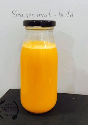Hình của món Sữa Yến Mạch + Bí Đỏ.