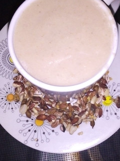 A picture of Groundnut pudding (kunun gyada).