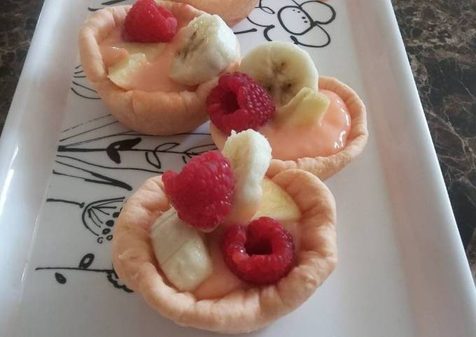 Simple Way to Prepare Quick Custard Fruit Tarts