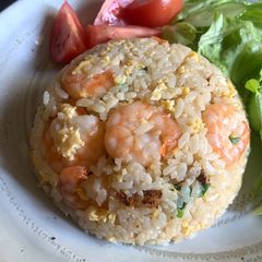 A picture of Rice Cooker Prawn Fried Rice.