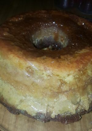 Una foto de Chocoflan