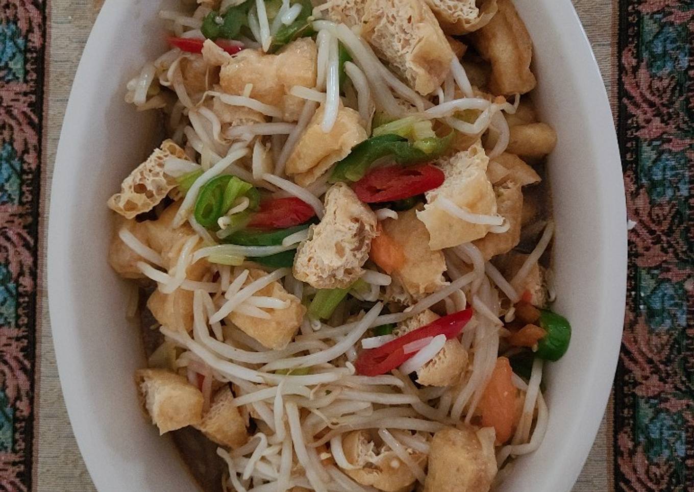 Resep Oseng touge tahu yang Enak Banget