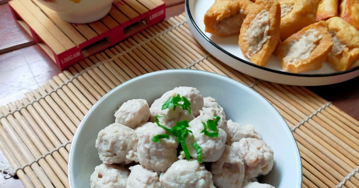 Pentol Bakso Tanpa Tepung (1 adonan untuk 4 varian)