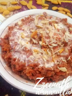 A picture of Carrot and Beetroot Halwa.