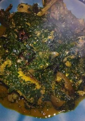 A picture of Vegetable soup.