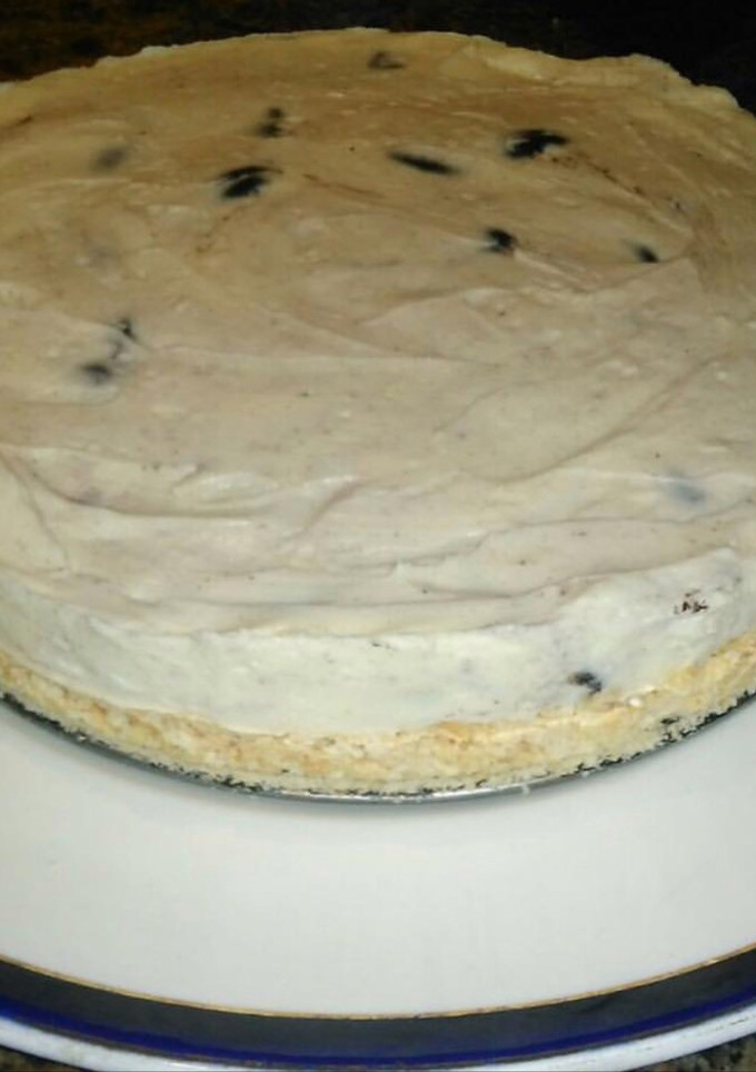 Una foto de Cheesecake o tarta de queso sin horno, con oreo