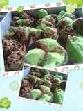 Bolu kukus coklat Pandan