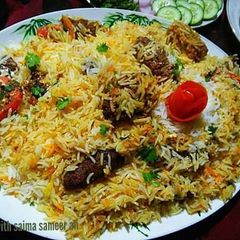 A picture of Kabab biryani #kobabandcookpad #cookpadapp.