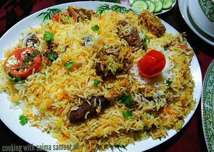 Recipe of Yummy Kabab biryani #kobabandcookpad #cookpadapp