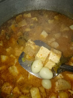 Foto resep Sayur santan kikil, tahu, telor puyuh simpel