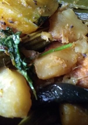 A picture of Panch mishali curry.