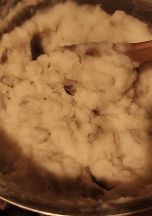Una foto de Puré de papas con cáscara
