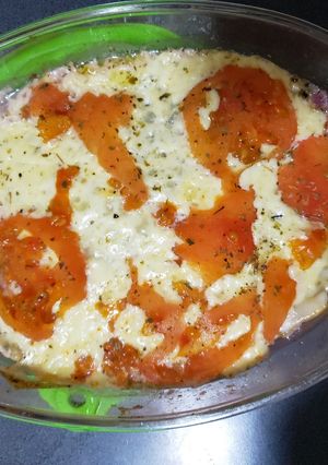 Una foto de Pescado al horno tipo cancato