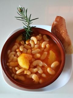 Una foto de Judías vegetarianas