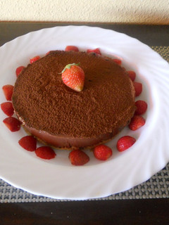Una foto de Tarta de puro chocolate