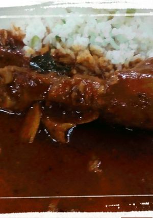Una foto de Pollo en barbacoa