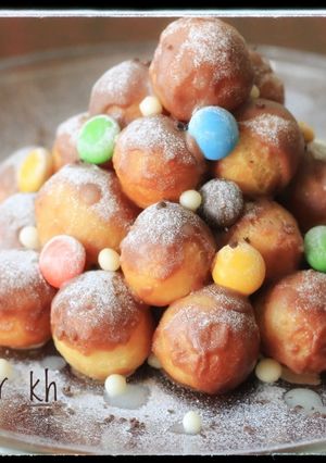 Foto resep Donut mini Natal (tanpa ulen)