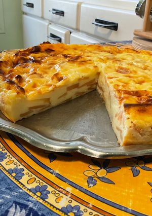 Une photo de Flan aux pommes et vanille