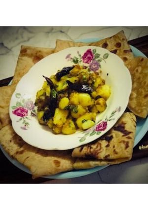 A picture of Jeera Aloo or Aloo Jeera: (A No Onion-Garlic Recipe).