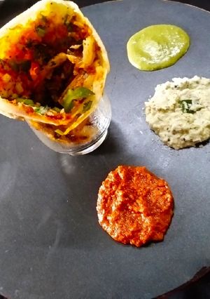 A picture of Cone Pizza Dosa.