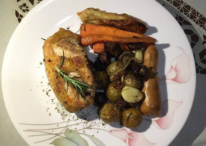 Resep One Pot Roasted Chicken