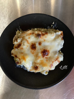 Una foto de Brócoli gratinado