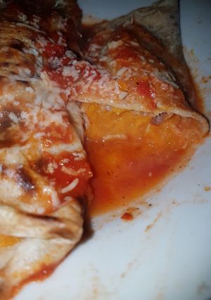 Una foto de Canelones integrales de calabaza