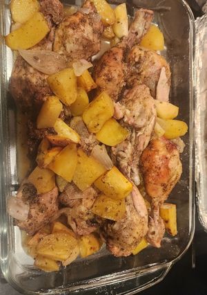 Una foto de Muslo de pollo asado al horno!