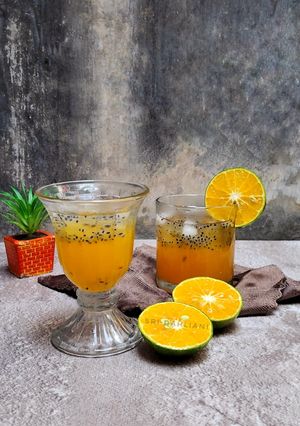 Foto resep Es Jeruk Selasih