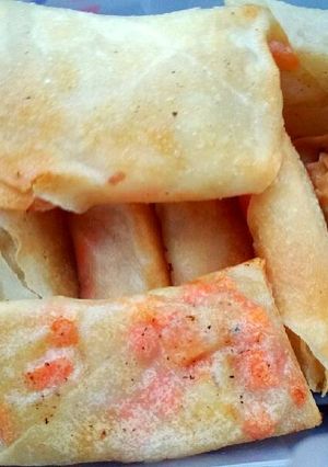 Foto resep lunpia isi udang wortel kentang