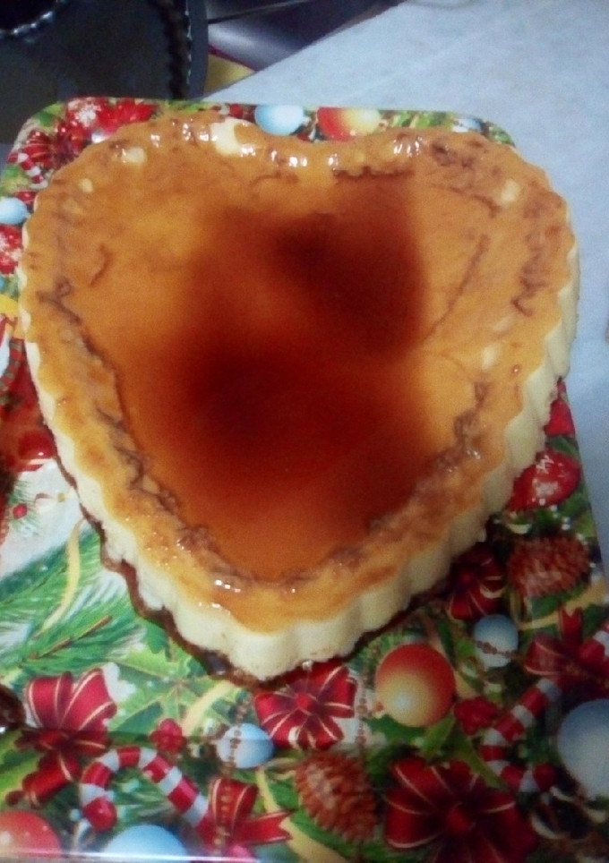 Una foto de Flan de limón