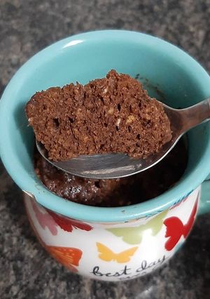 Una foto de Mug cake de chocolate en 3 min