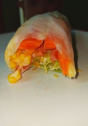 Foto resep Cabbage roll with chicken and veggie #Diet