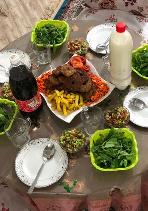 عکسی از دستور ایده تزیین کتلت داخل ظرف