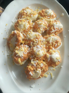 Una foto de Huevos rellenos