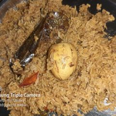 A picture of Egg Biryani.