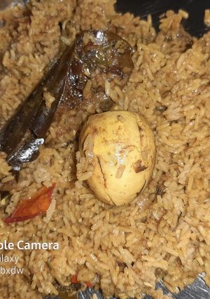A picture of Egg Biryani.