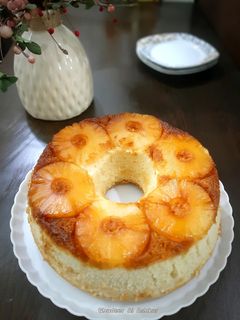 صورة لوصفة كيك الأناناس 🍍 Pineapple cake🍍
